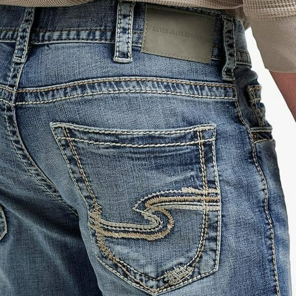 Mens Silver Jeans Brand New Size 42 x 32 - Picture 2 of 14